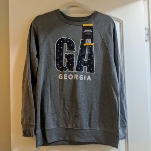 NWT State of Mind Georgia Star Sweatshirt Size M
